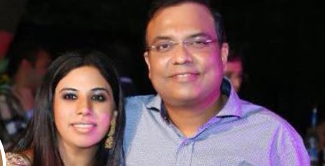 Sanjeev Jaiswal with his wife