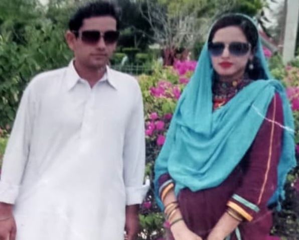 Seema Haider with her ex-husband, Ghulam Haider after their marriage
