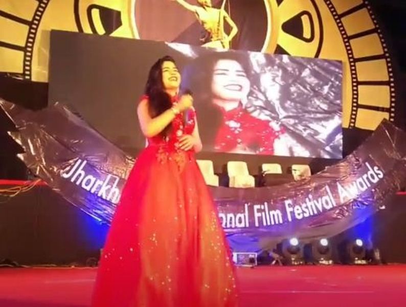 Shikha Malhotra hosting the JIFFA 2018