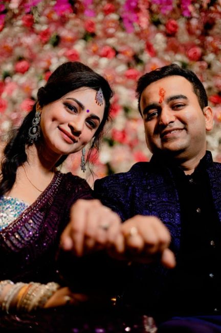 Shilpi Sharma with her fiancé