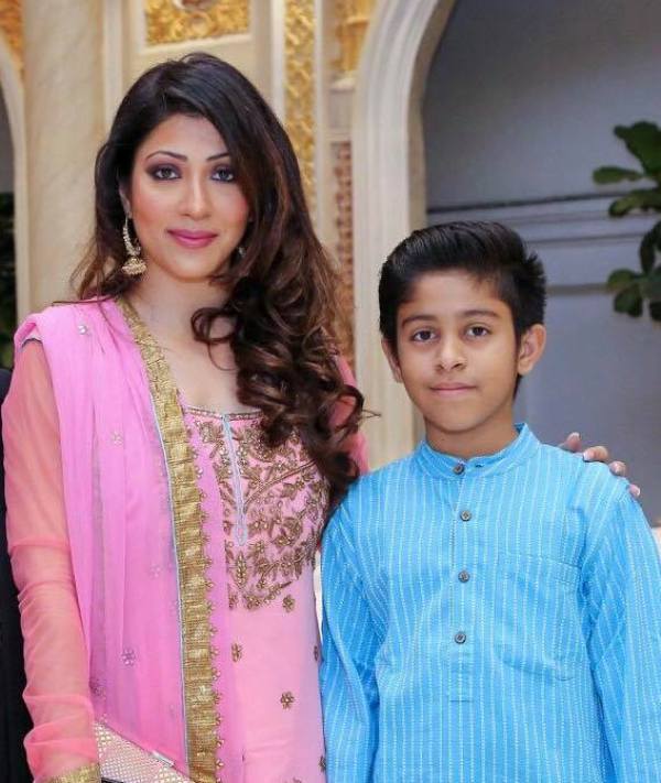 Shivani Sen with her son