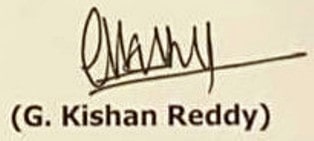 Signature of G. Kishan Reddy