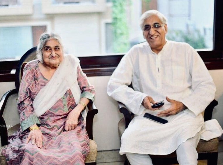 T. S. Singh Deo with his mother