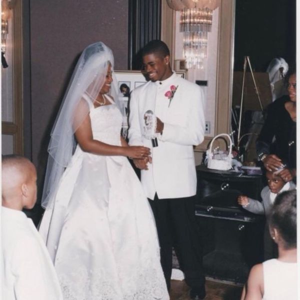 Tafari Campbell during his marriage in 1999