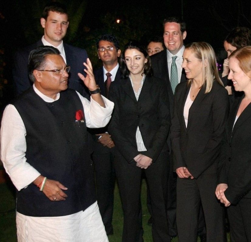 Vijay Darda during a delegation visit
