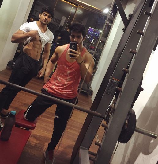 Vishal Singh at a gym post his workout session