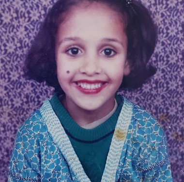 A childhood picture of Jalila Talemsi