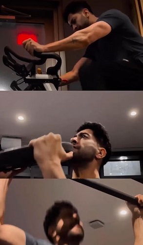 A collage of Ankur Bhatia at a gym