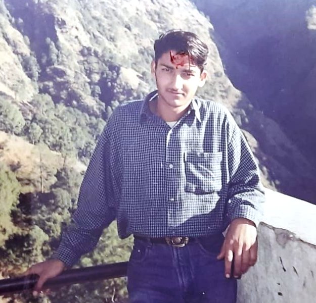 A photo of Triveni Singh taken while he was in college