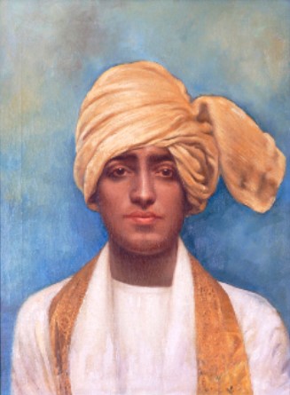 A portrait of Jiddu Krishnamurti by Tomás Povedano