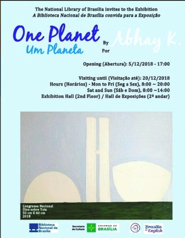 Abhay Kumar's invitation to an art exhibition in Brazil