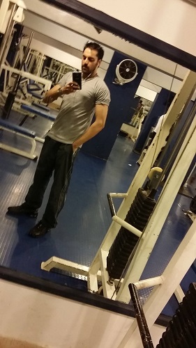 Adnan Hussain at a gym