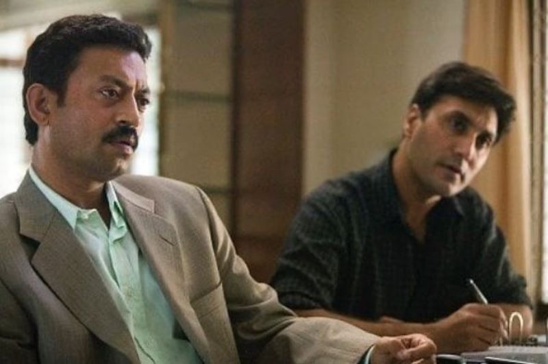 Adnan Siddiqui (right) with Irrfan Khan in a still from the film 'A Mighty Heart'