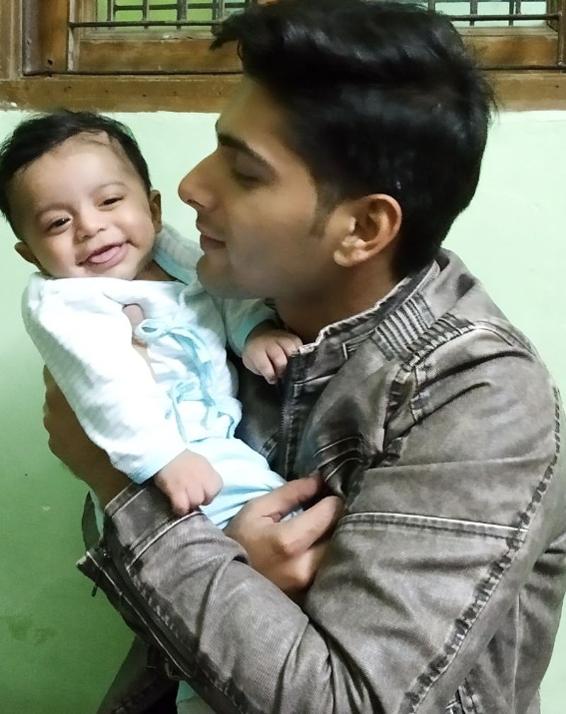 Akshit with his nephew Vansh