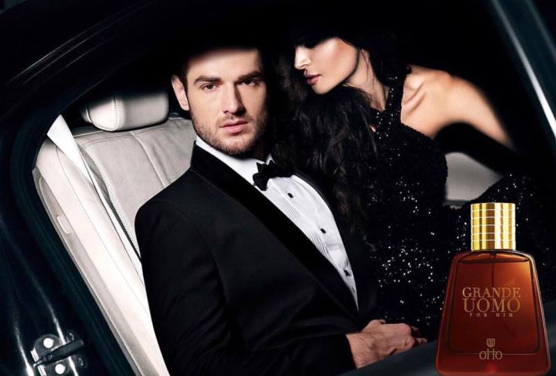 Aleksandar Alex Ilic modelling for OTTO's Grande Uomo perfume