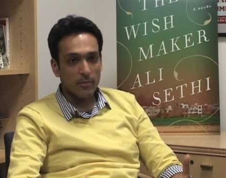 Ali Sethi during an interview after the release of his novel, The Wish MakerAli Sethi during an interview after the release of his novel, The Wish Maker