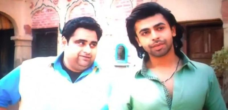 Ali Sikander with Farhan Saeed in a still from the film 'Tich Button'
