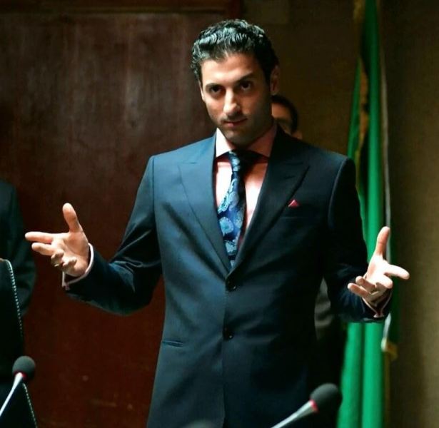 Amir Boutrous as Mutassim Al-Gaddafi in the film 'The Fifth Estate' (2013)