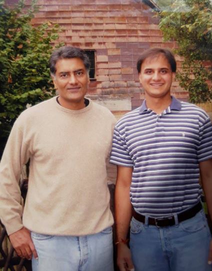 An old picture of Sandeep Jakhar with Sunil Jakhar