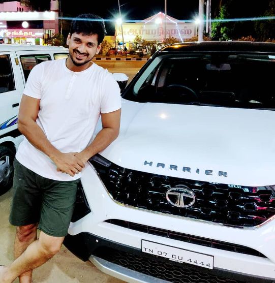 Arnav with his car