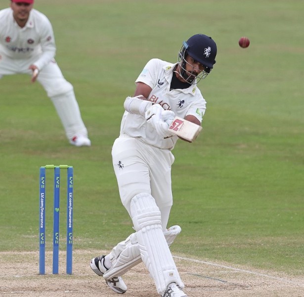 Arshdeep Singh playing for Kent County Cricket Club