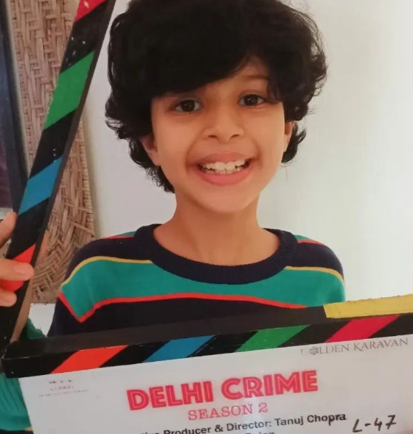 Bhagya Bhanushali on the sets of Delhi Crime season 2