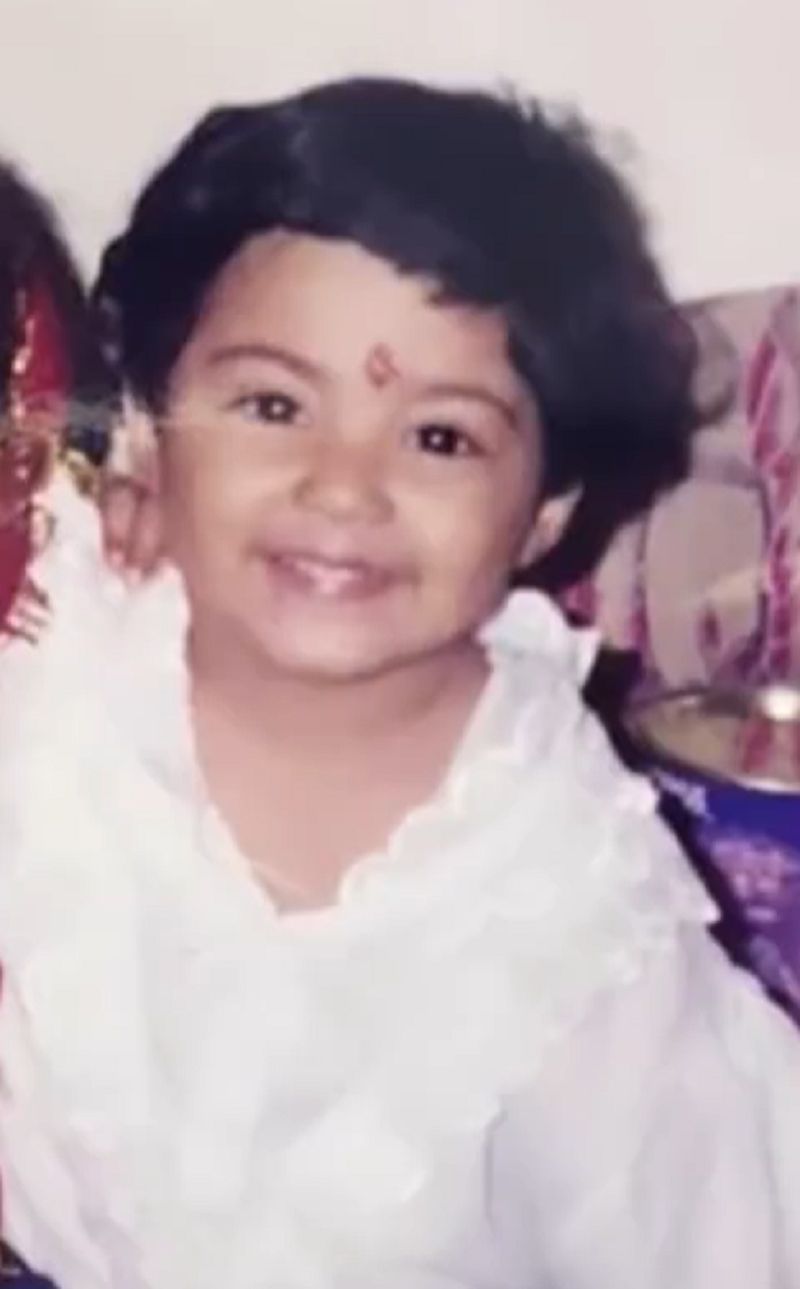 Bhaweeka Chaudhary as a child