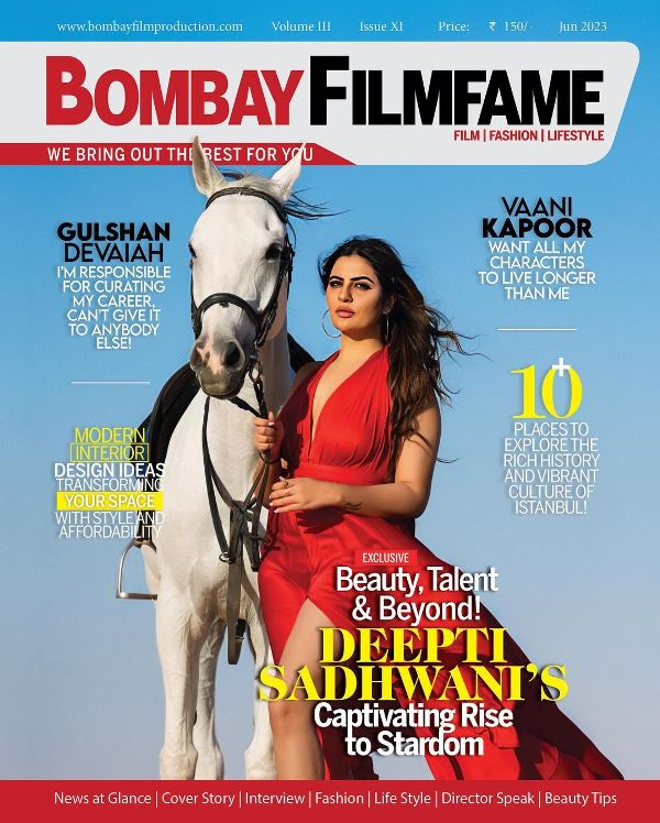 Deepti Sadhwani on the cover of Bombay Filmfame