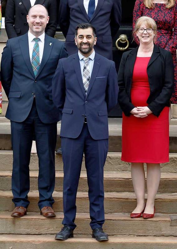 First Minister Humza Yousaf with his cabinet