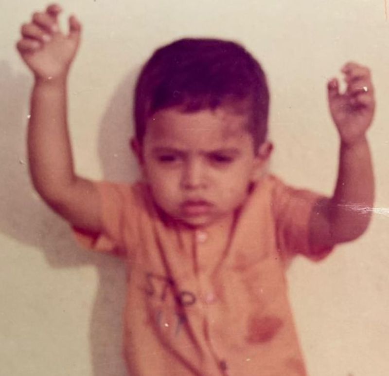 Harish in his childhood 