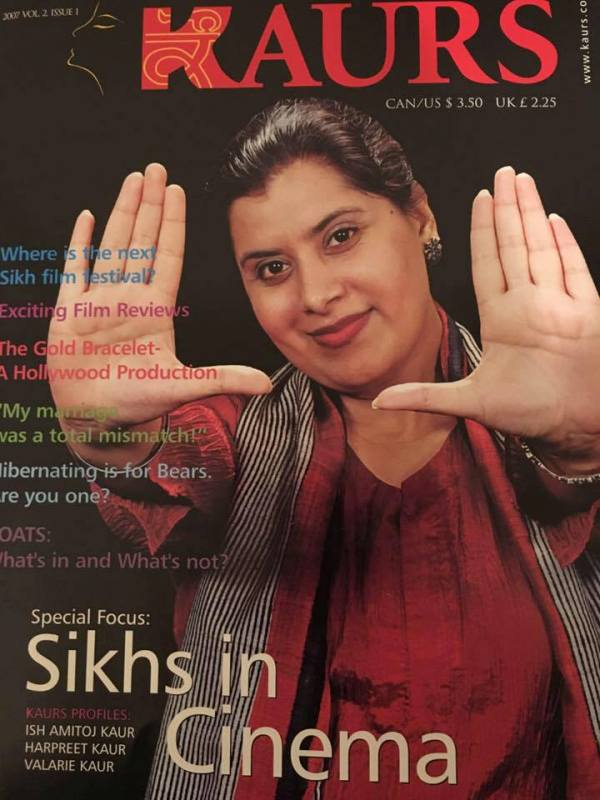 Ish Amitoj Kaur on the cover of the Kaurs Magazine 