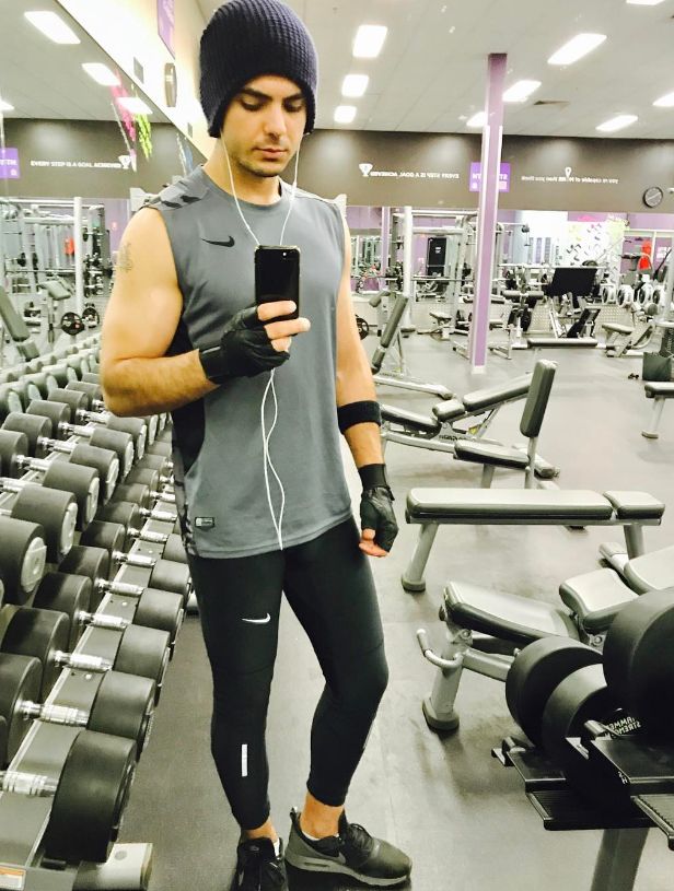 Junaid Niazi in the gym