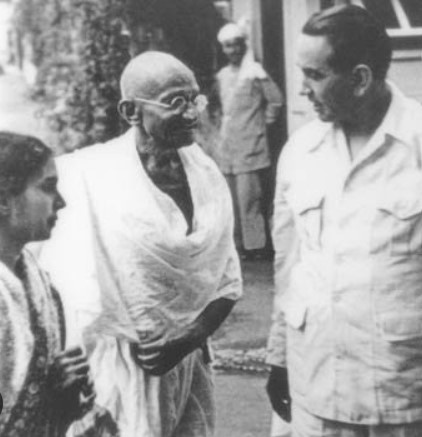 K.A. Hamied with Mahatma Gandhi