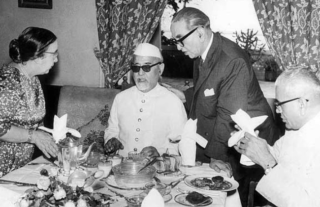 K.A. and Luba Hamied with Zakir Husain, the former President of India