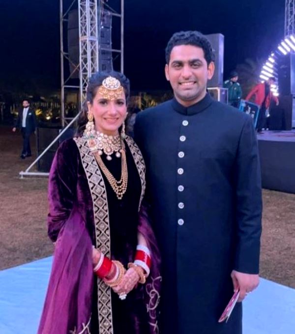 Mohit Mohindra with his wife