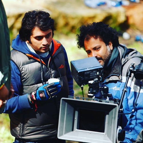 Mohit Suri on the sets of a film