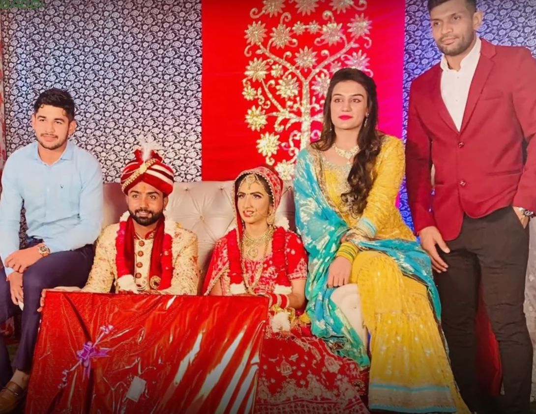 Monu Goyat's wedding picture