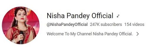 Nisha Pandey's YouTube channel