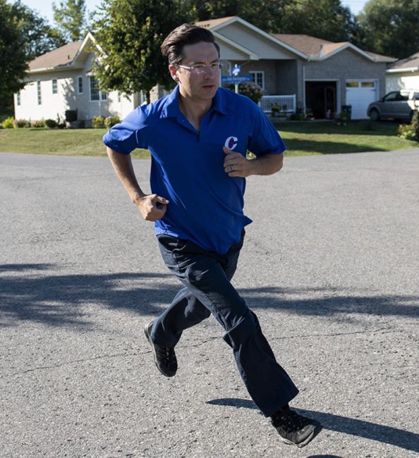 Pierre Poilievre out for a run