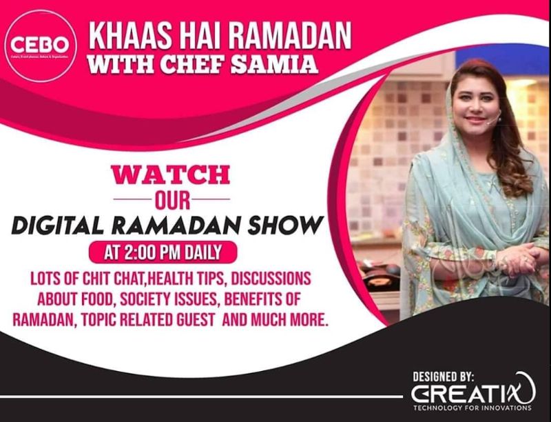 Poster of Chef Samia Jamil's show