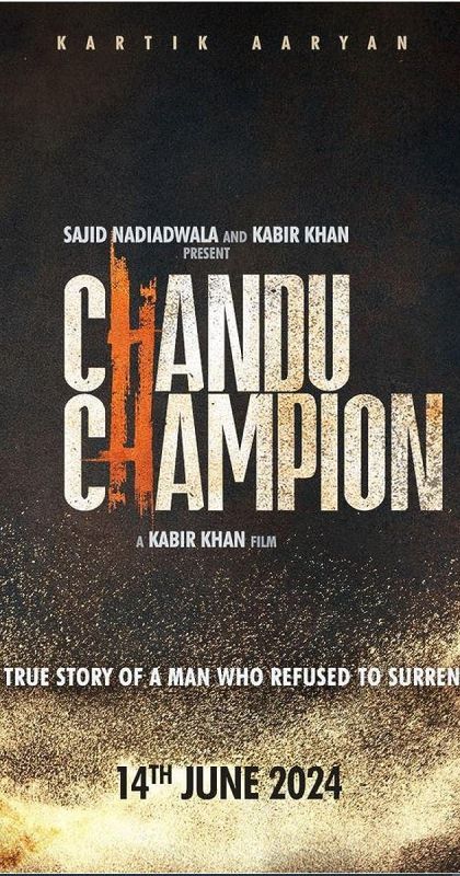Poster of the film 'Chandu Champion'