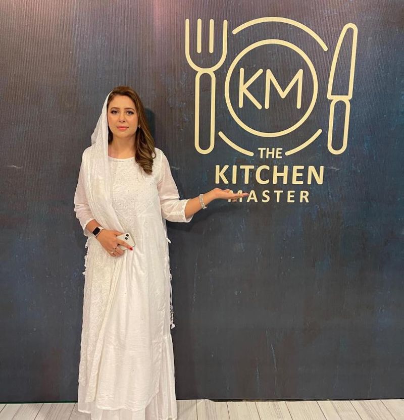 Rabia Anum promoting her show 'The Kitchen Master'
