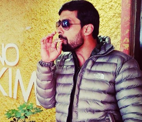 Rahul Bagga while smoking a cigarette