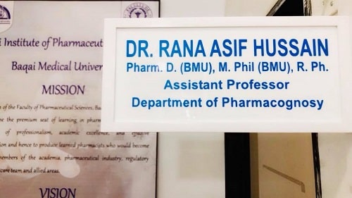 Rana Asif- Pharmacist
