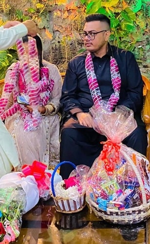 Rana Asif with his wife
