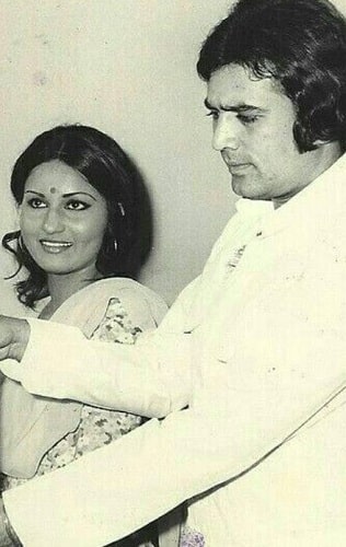 Reena Roy and Rajesh Khanna