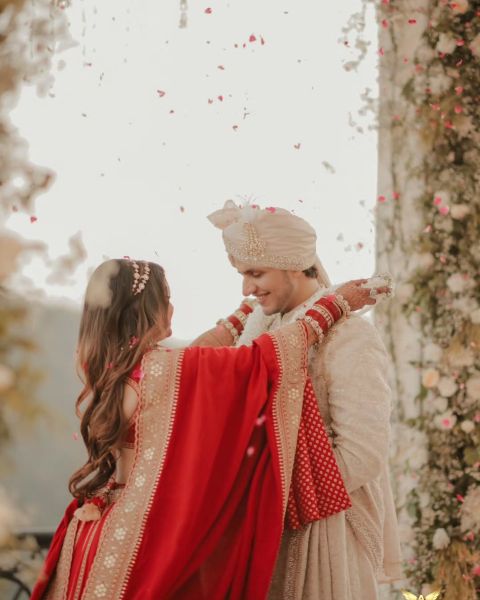 Ruchika and Nischay during their marriage