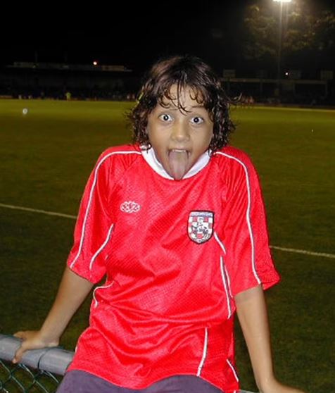 Sam Kerr during her rugby playing days