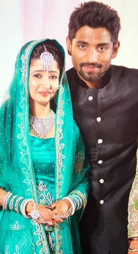 Sana Amin Sheikh on the day of her nikah