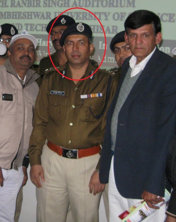 Shatrujeet Singh Kapoor when he was posted as IGP, Hisar
